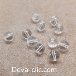 Perles cristal de roche