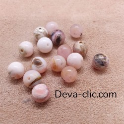 Perles opale rose
