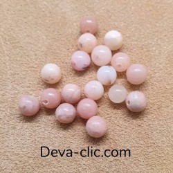 Opale rose perle 6 mm