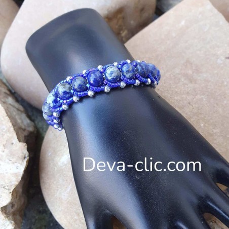Bracelet miyuki lapis lazuli