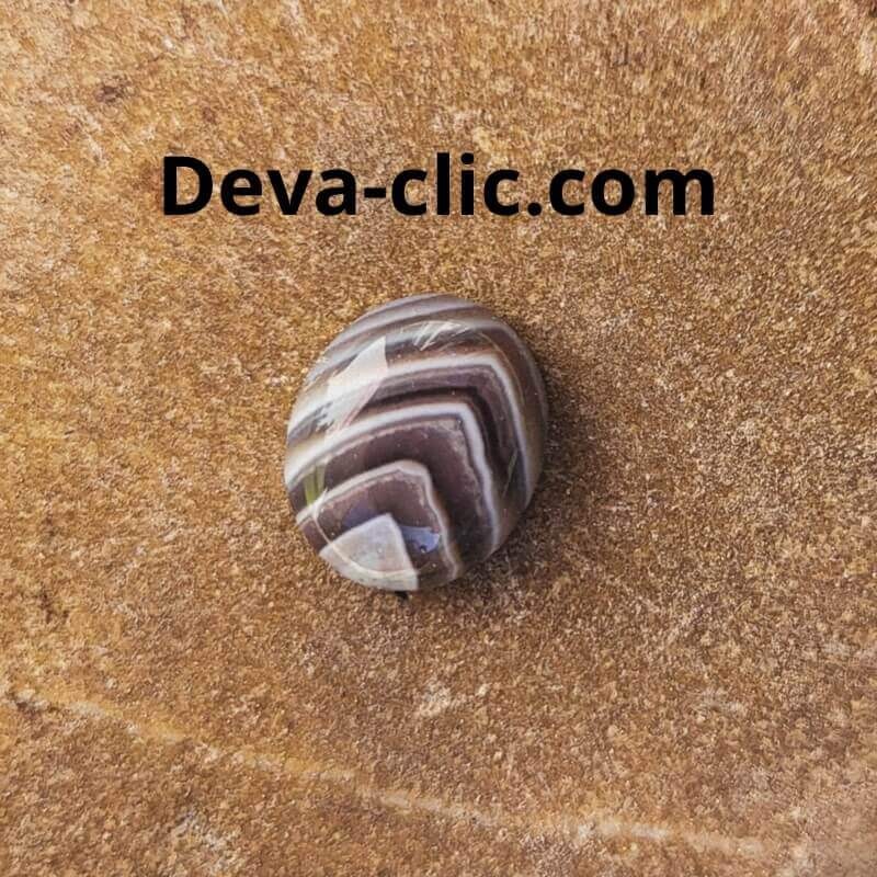 Cabochon ovale agate naturelle