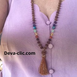 Collier rudraksha et chakras