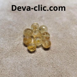 Citrine facettes perle