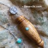 Pendule bois amazonite