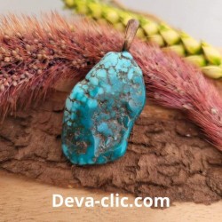 Pendentif turquoise véritable