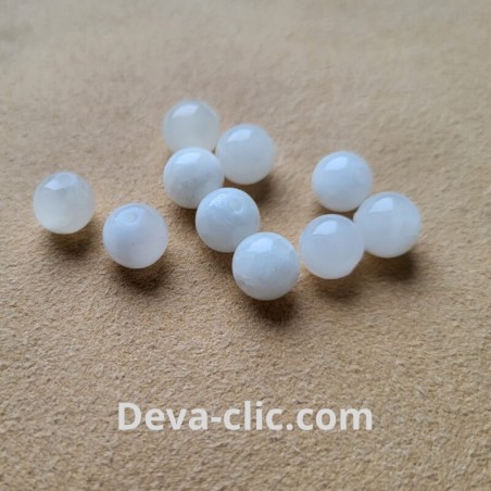 agate blanche 8mm